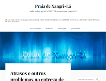 Tablet Screenshot of praiadexangrila.com.br